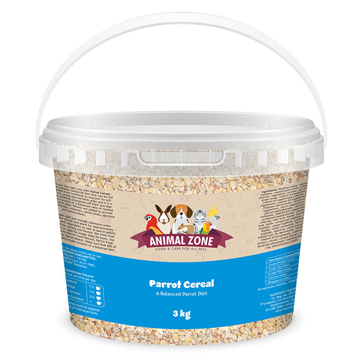 Animalzone Parrot Cereal - 3kg Tub