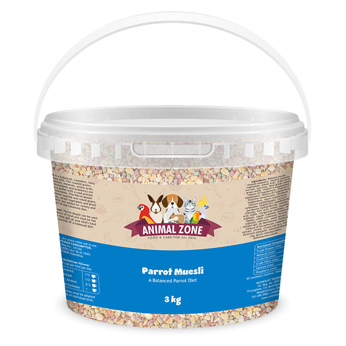 Animalzone Parrot and Parakeet Muesli - 3kg Tub
