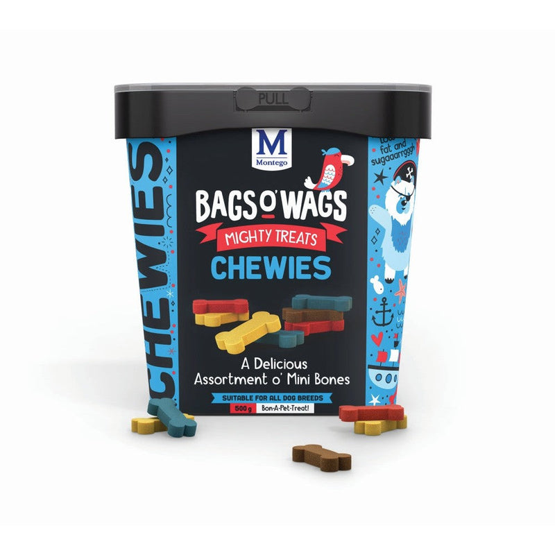 Bags O' Wags Chewies Mini Bones 500g Tub