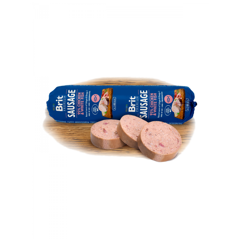 Brit Premium Dog Sausage Chicken & White Fish - Dog Food