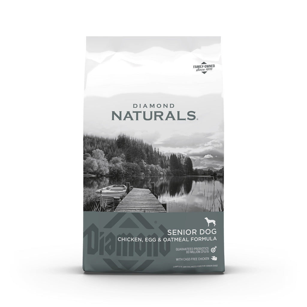 Diamond Naturals Dog - Senior Dog - Formula Rich In Chicken With Eggs and Oat Flakes