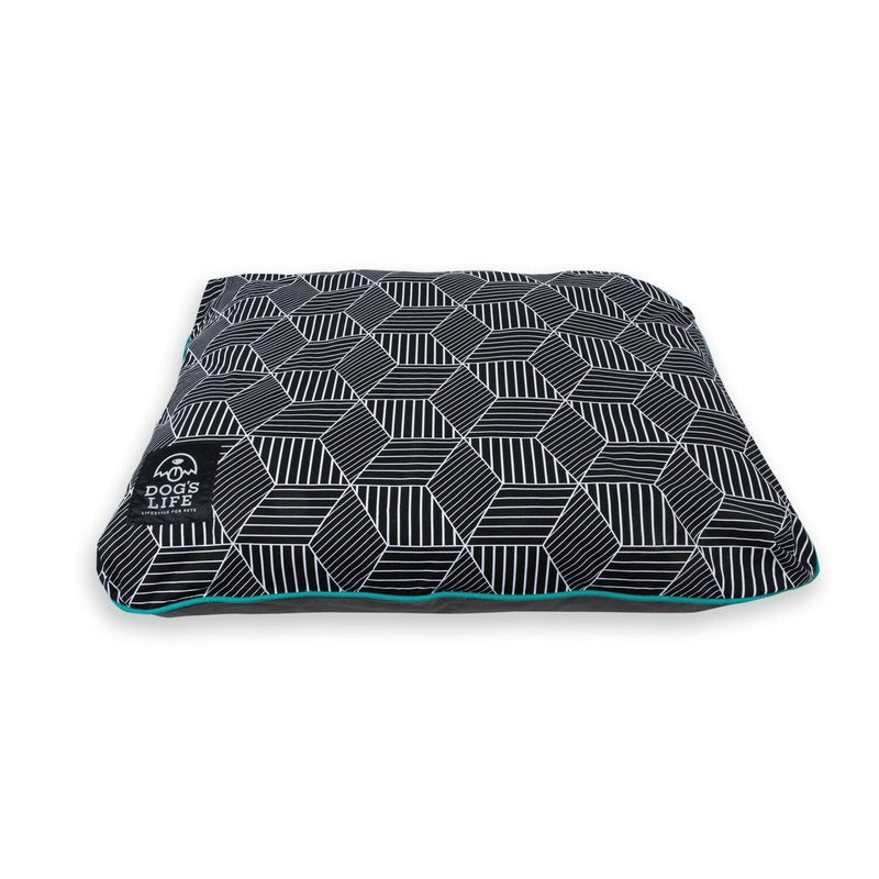Dog's Life Bed - Box Pad Geo Cubes