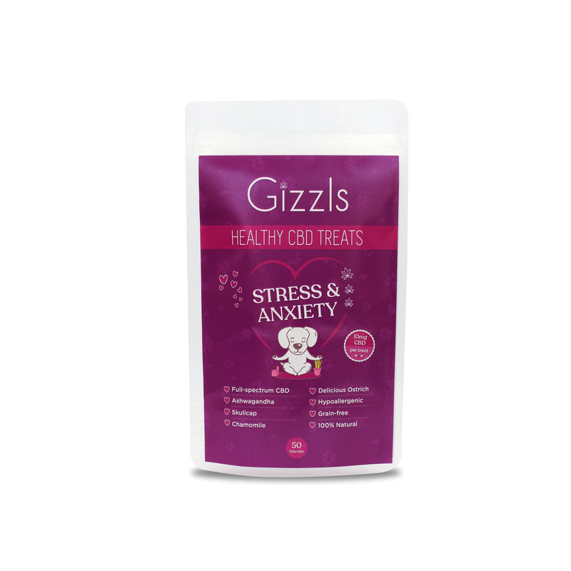 Gizzle CBD Large Dog Treats - Stress & Anxiety CBD Treats