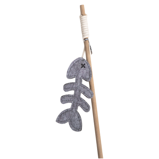 Huntlea Dangler Cat Toy Felt Fishbone