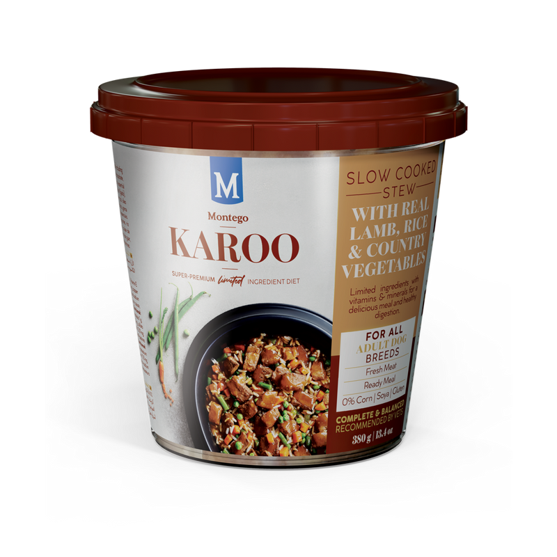 Karoo Wet Food Tub Buik - Adult Dog (12x380g)