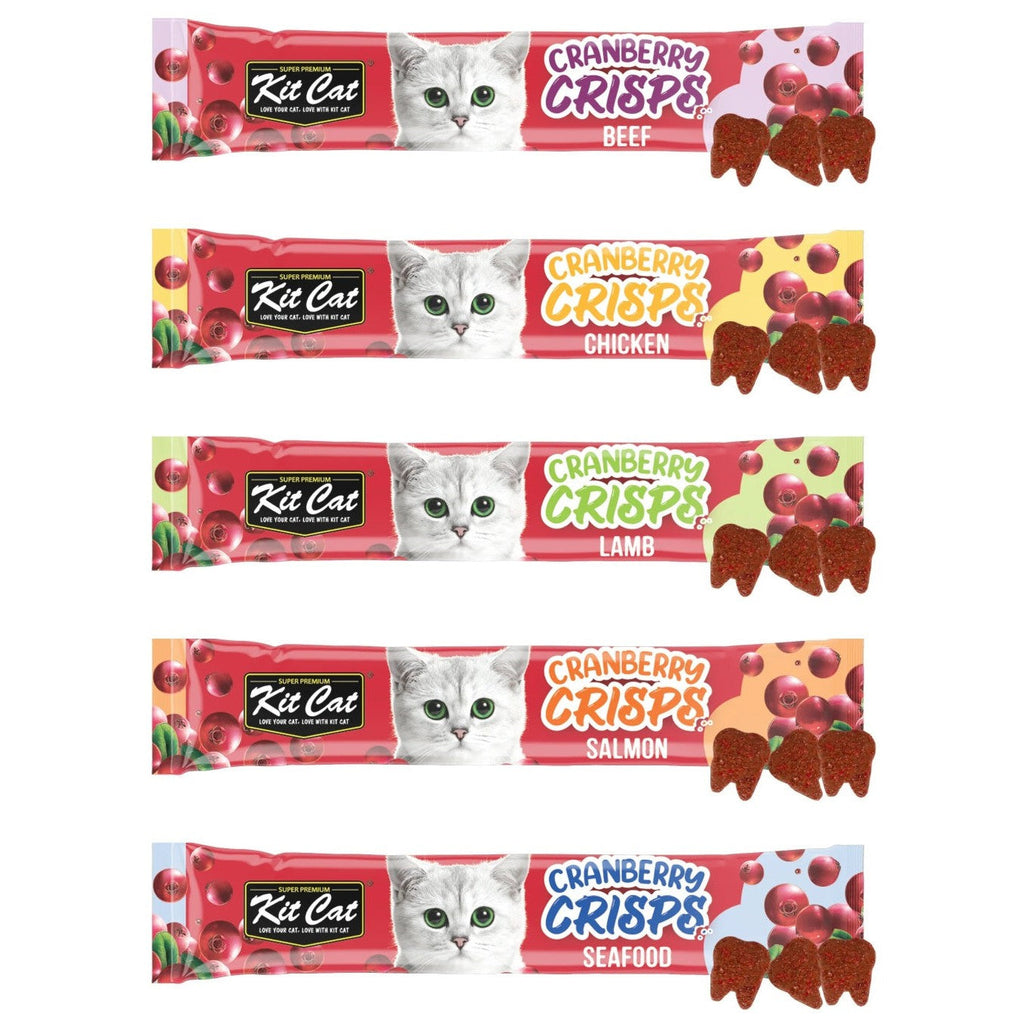 Kit Cat Crisps Treats with Cranberry for Cats Single
