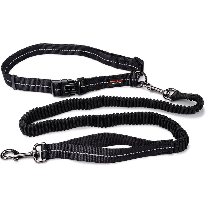 Reflective Supersoft Webbing Bungee Running Leash