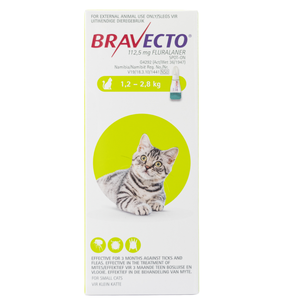 Bravecto Spot On Cat - Small (1.2 - 2.8kg)