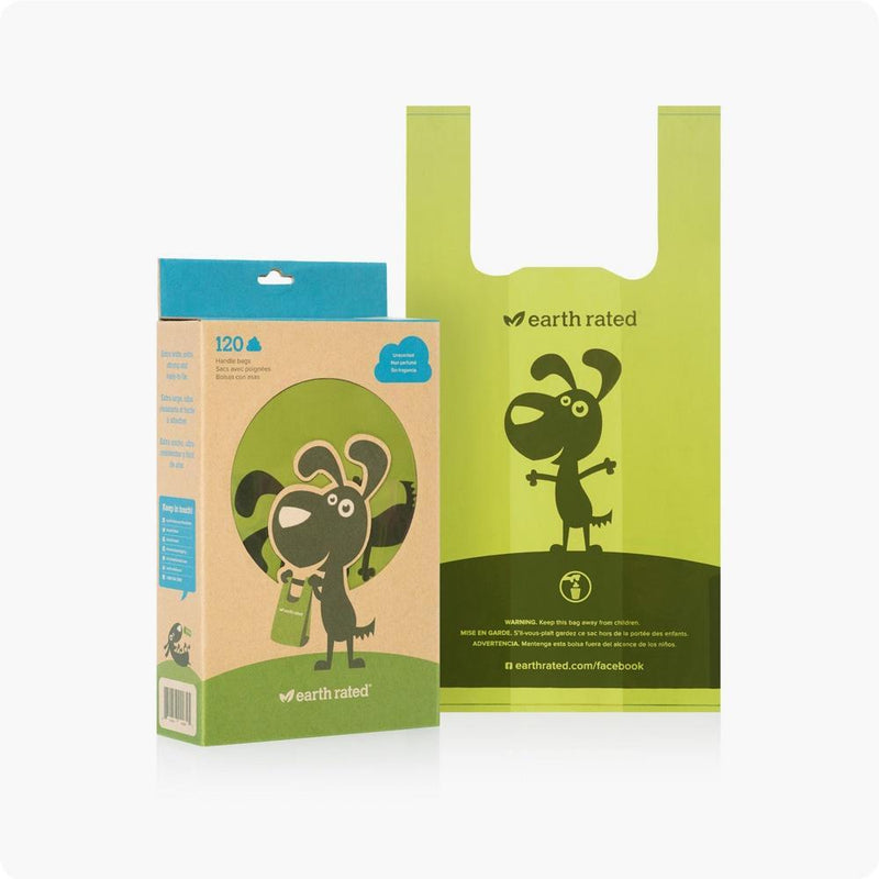 Earth Rated Unscented Degradable Easy-Tie Handle - 120 Count Individual Bags