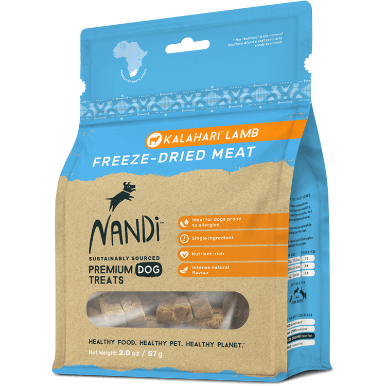 Nandi Freeze Dried Treats - Kalahari Lamb