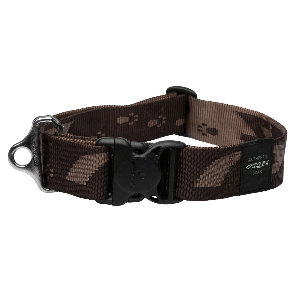 Rogz Alpinist Side Release Collar - Brown