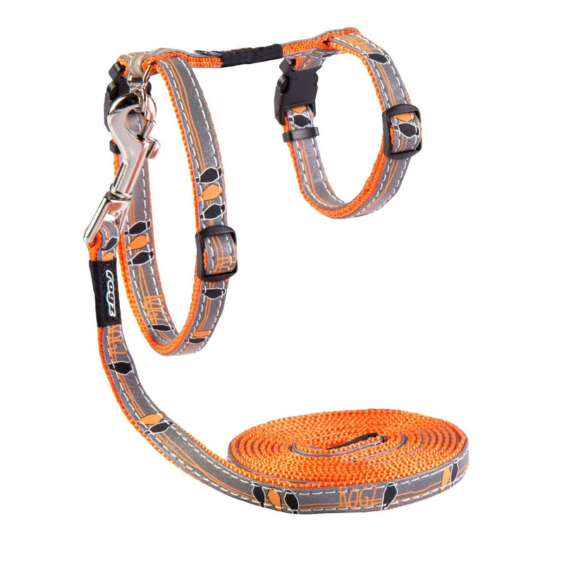 Rogz Nightcat Harness and Lead - Orange