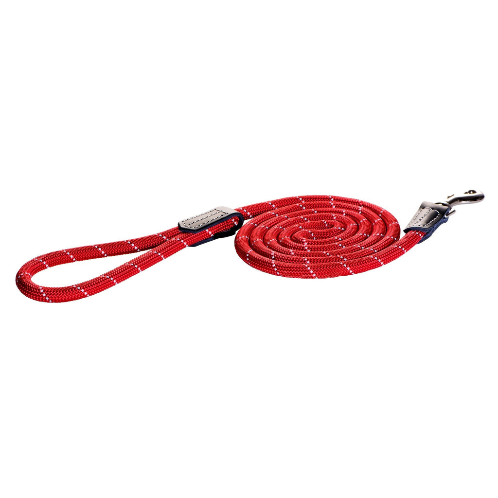 Rogz Rope Lead Fixed - Red