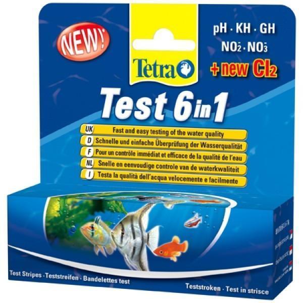 Tetrapond Test - Aquarium Test Strip 6 in 1 (PH) (25 Strips)