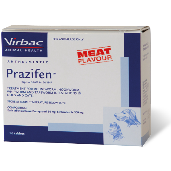 Virbac Prazifen tabs 96's