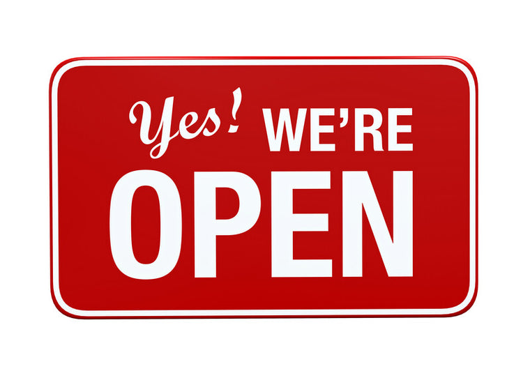 Open for business