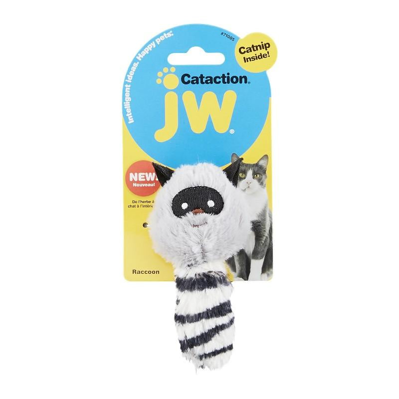 _JW Cataction Plush Catnip Raccoon Toy