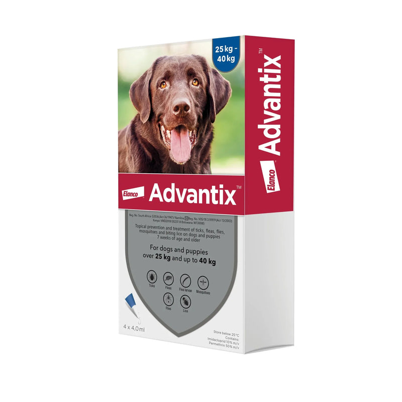 Advantix Dogs 25kg-40kg Navy (Box of 4) XLarge