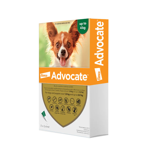 Advocate Dogs 1-4kg Green (Box of 3)