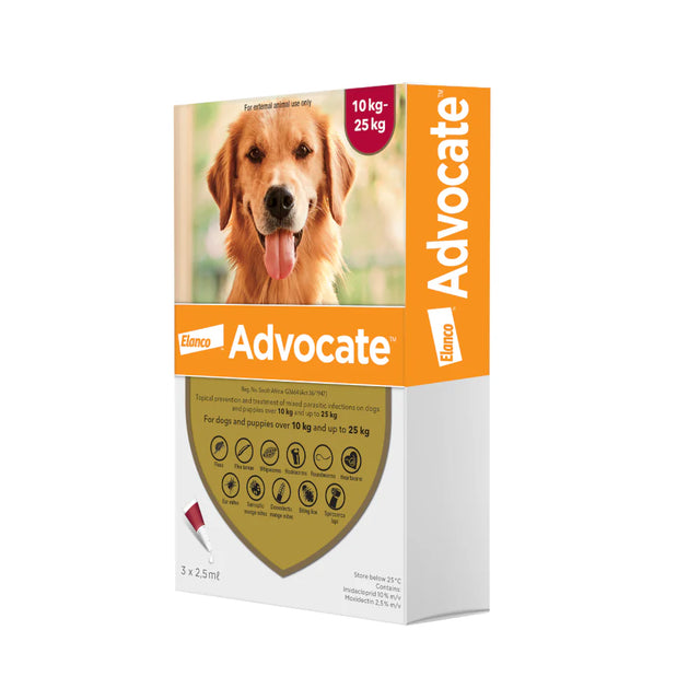 Advocate Dogs 10-25kg Red (Box of 3)