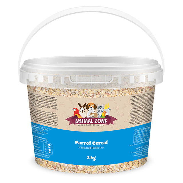 Animalzone Parrot Cereal - 3kg Tub