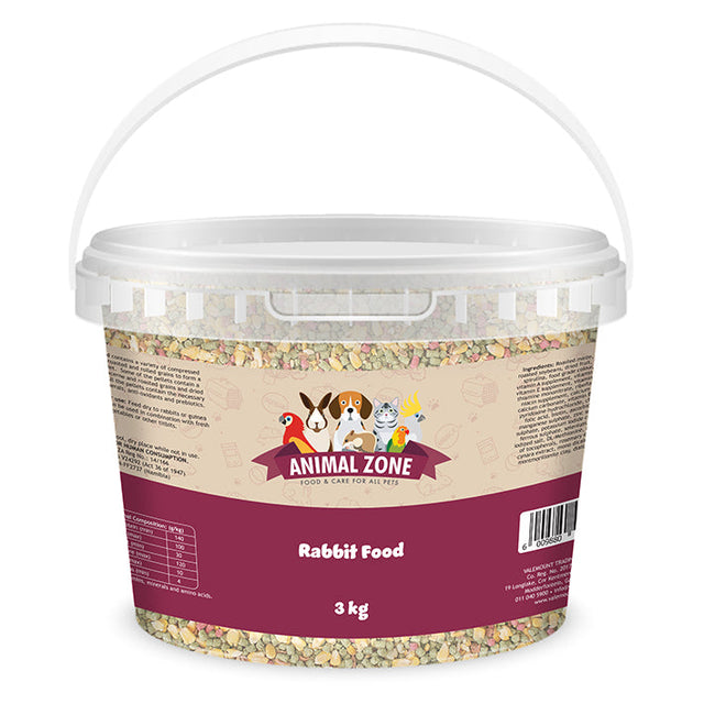 Animalzone Rabbit Food - 3kg Tub