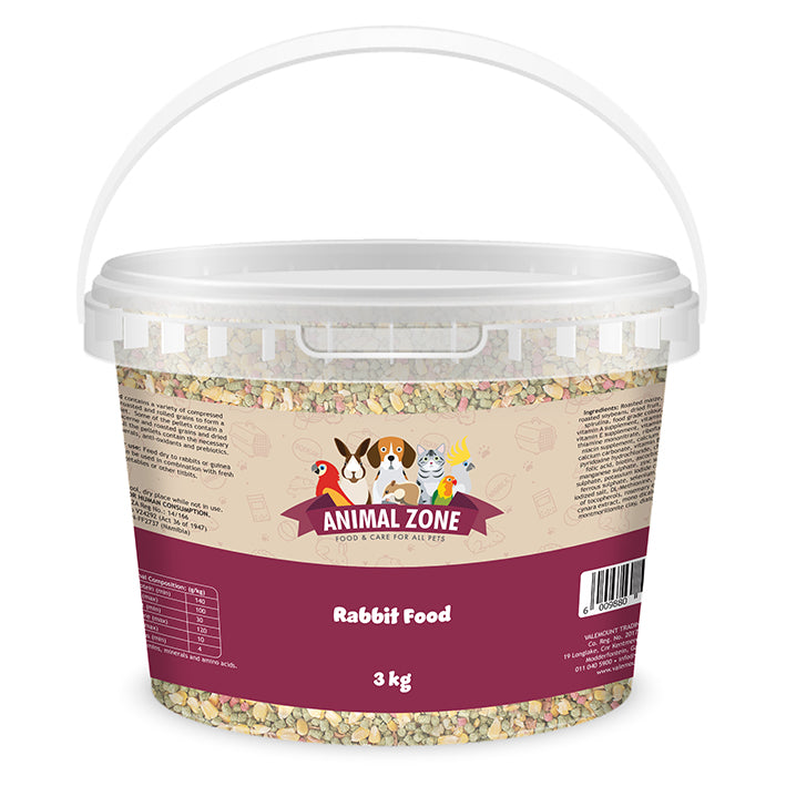 Animalzone Rabbit Food - 3kg Tub