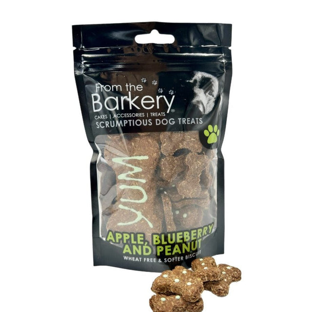Apple, Blueberry & Peanut Dog Treat Biscuits 100g