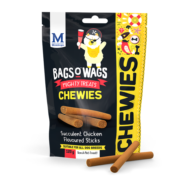Bags O' Wags Chewies Chicken Sticks 500gx4