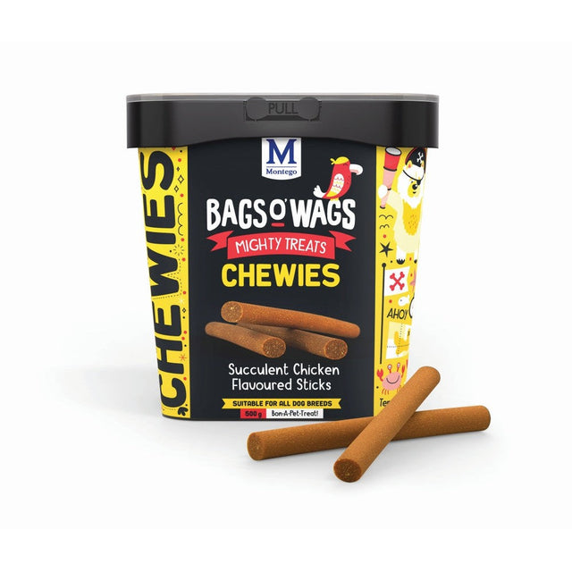 Bags O' Wags Chewies Chicken Sticks 500g Tub