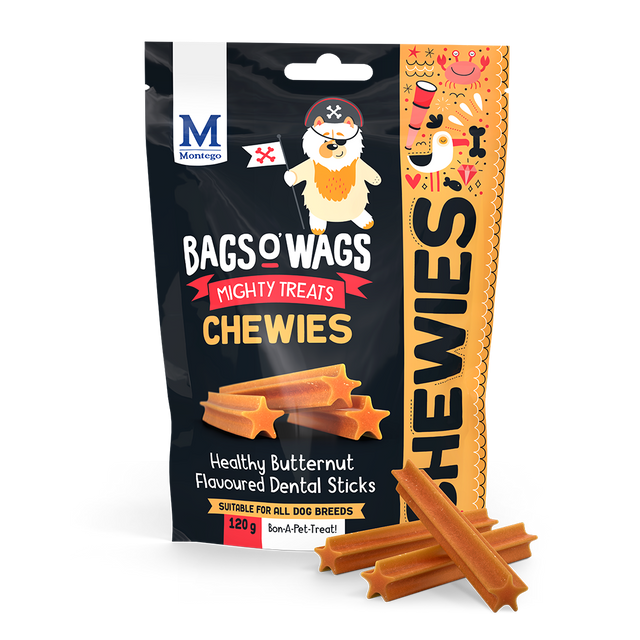 Bags O' Wags Chewies Veggie Dental Sticks 1.5kg X2