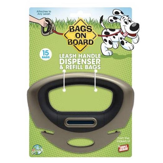 BagsOnBoard Dispenser Leash Handle + 15 Bags