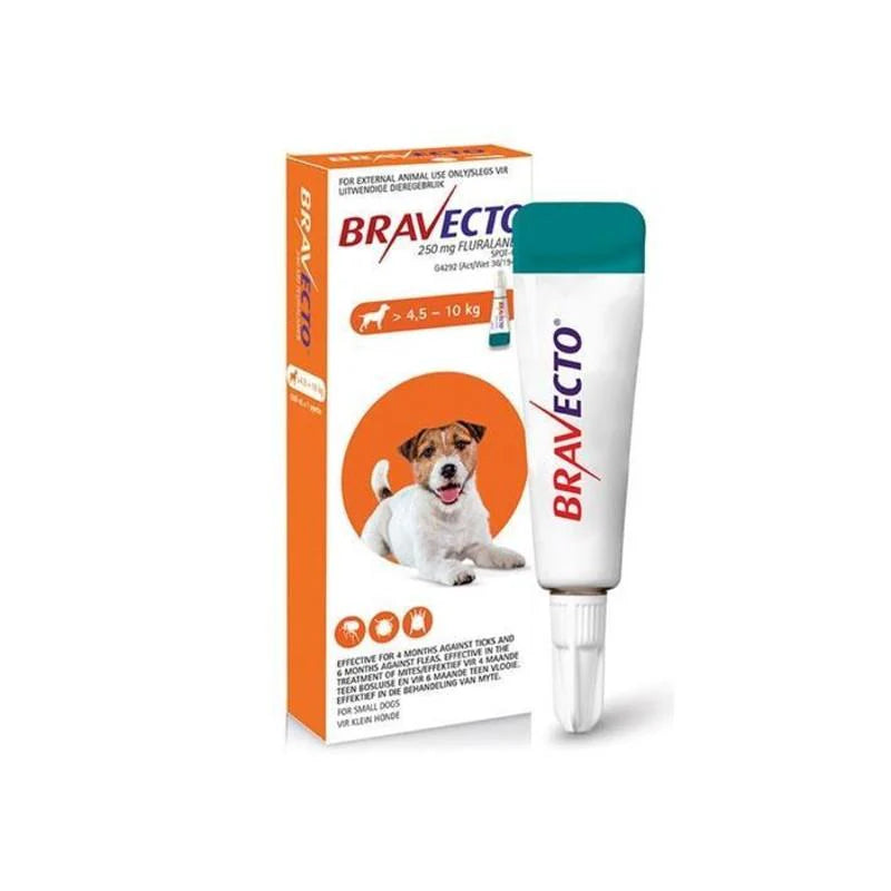 Bravecto Spot On For Small Dogs (4.5kg-10kg)