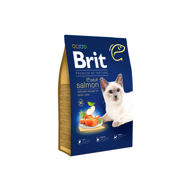 Brit Premium Cat Adult Salmon - Adult Cat Food
