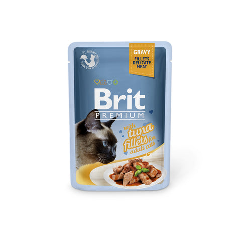 Brit Premium Cat Pouch Delicate Fillets in Gravy with Tuna - Wet Cat Food