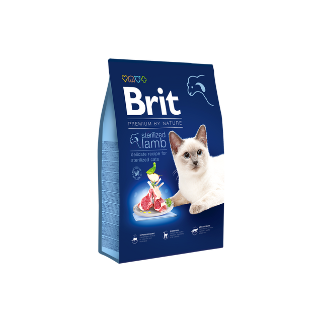 Brit Premium Cat Sterilized Lamb - Adult Cat Food