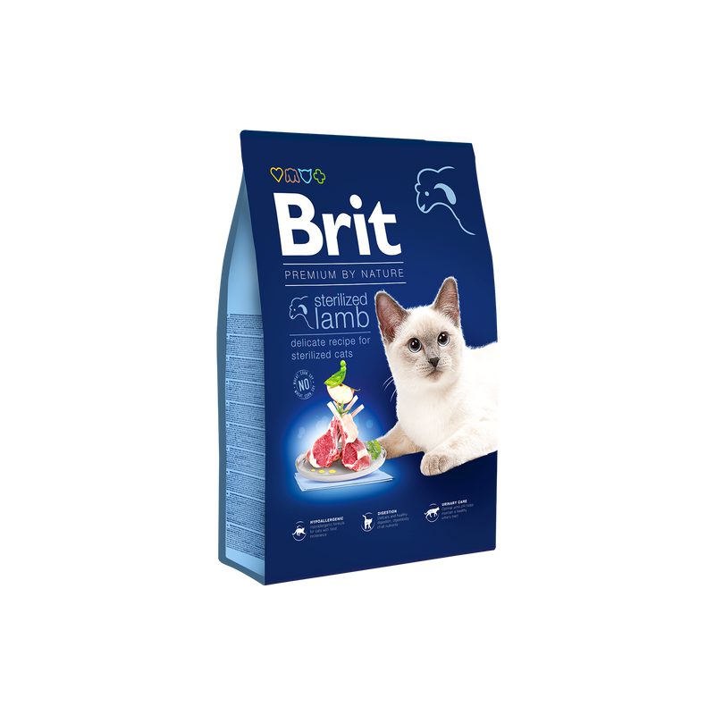 Brit Premium Cat Sterilized Lamb - Adult Cat Food