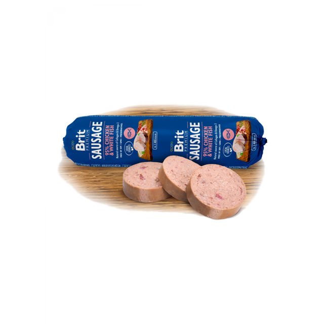 Brit Premium Dog Sausage Chicken & White Fish - Dog Food