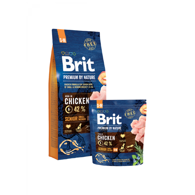 Brit Premium Dog Senior Small and Medium Breed - Adult Dog Food