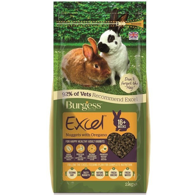 Burgess Excel Adult Rabbit Nuggets with Oregano | Pet Plus