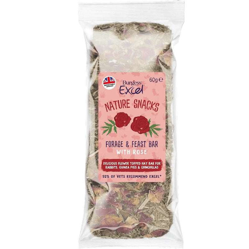 Burgess Excel Forage & Feast Hay Bar with Rose