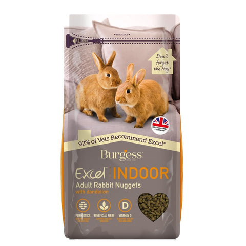 Burgess Excel Indoor Rabbit Nuggets With Dandelion