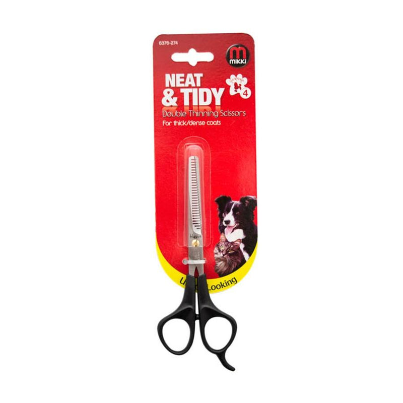 Mikki Double Thinning Scissors for Thick Dense Coats