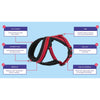 COA Halti Comfy Fleece-Lined Harness - Red