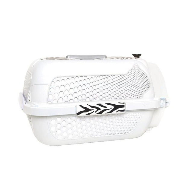 Catit Voyageur (White with Tiger Stripes, Medium)