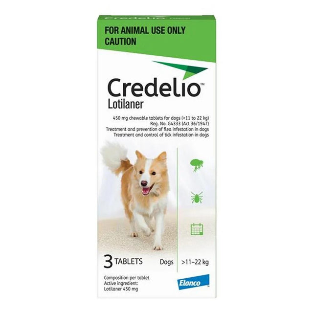 Credelio for Large Dogs - Box of 3 - Chewable tablets for dogs (>11,0 to 22,0 kg)