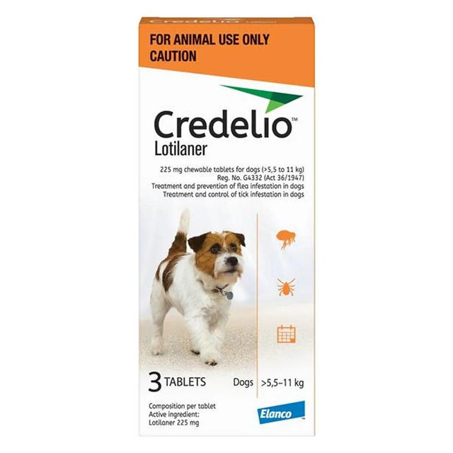 Credelio for Medium Dogs - Box of 3 - Chewable tablets for dogs (>5,5 to 11,0 kg)