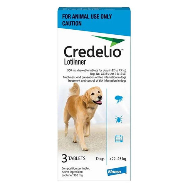 Credelio for X-Large Dogs - Box of 3 - Chewable tablets for dogs (>22,0 to 45,0 kg)