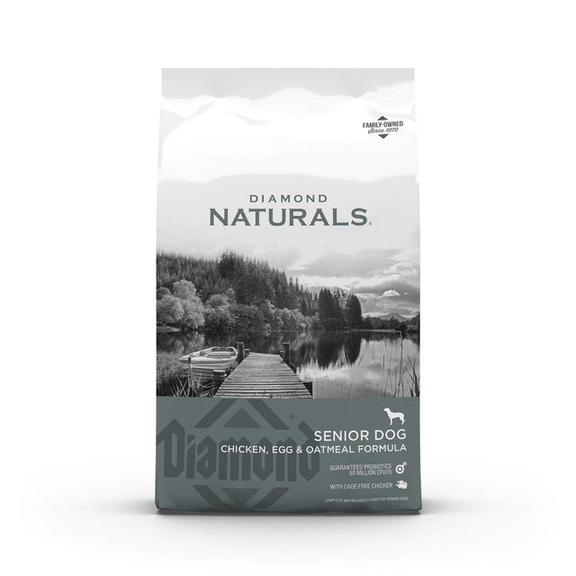 Diamond Naturals Dog - Senior Dog - Formula Rich In Chicken With Eggs and Oat Flakes
