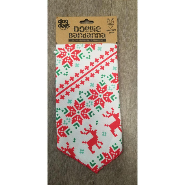 Dog Days Bandana - Xmas Pixel Reindeer